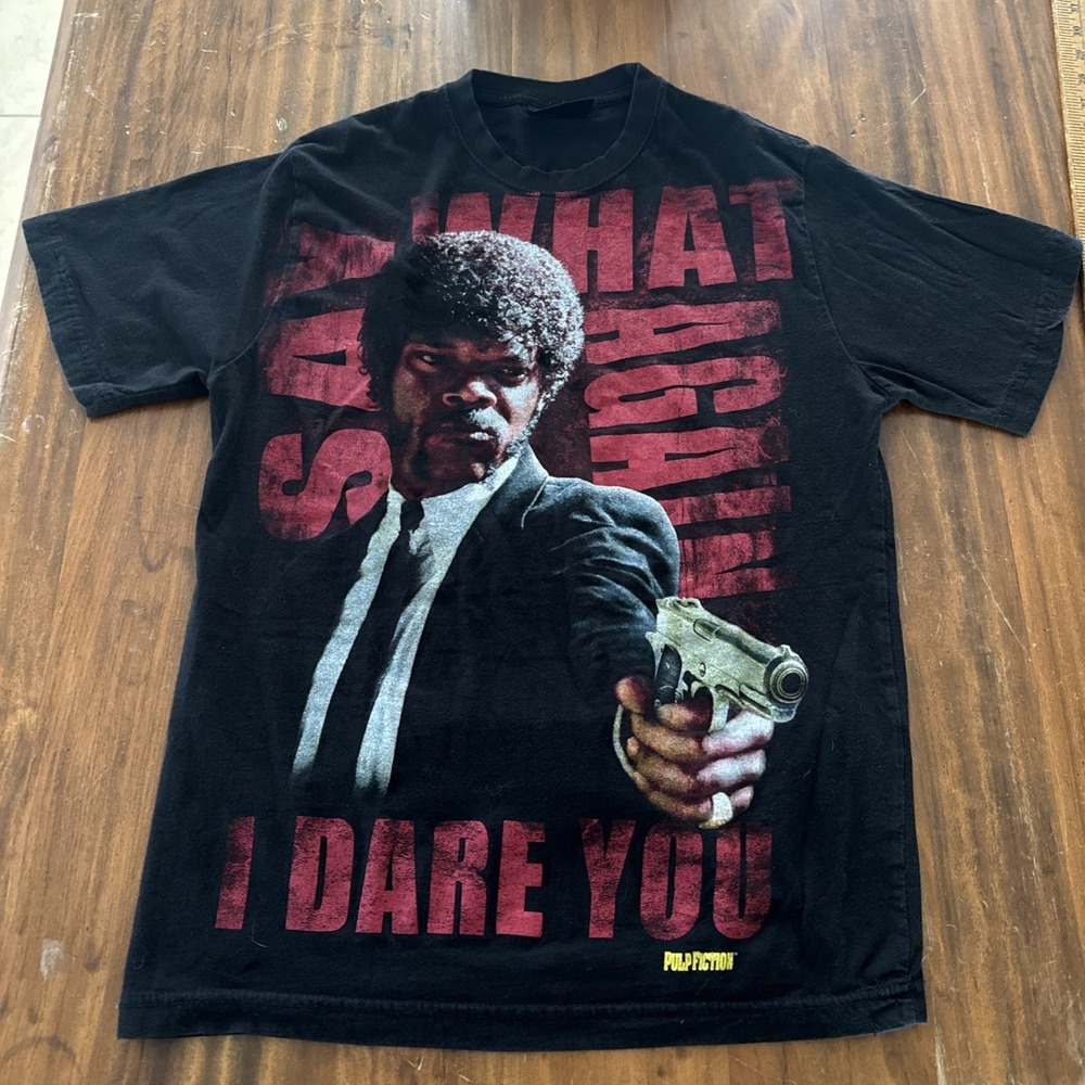 Pulp Fiction Say What Again I Dare You Ezekiel 25:17 Miramax Spiral T Med